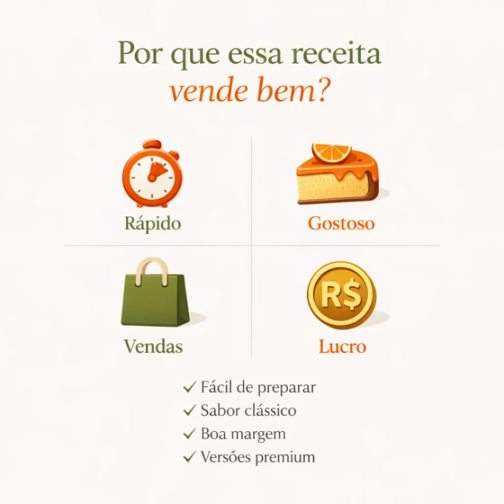 Ingredientes para preparar bolo caseiro de laranja para vender.
