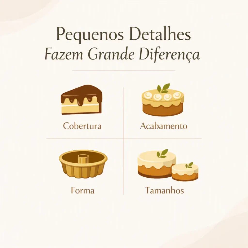 Acabamento e apresentação valorizam bolos caseiros para vender.