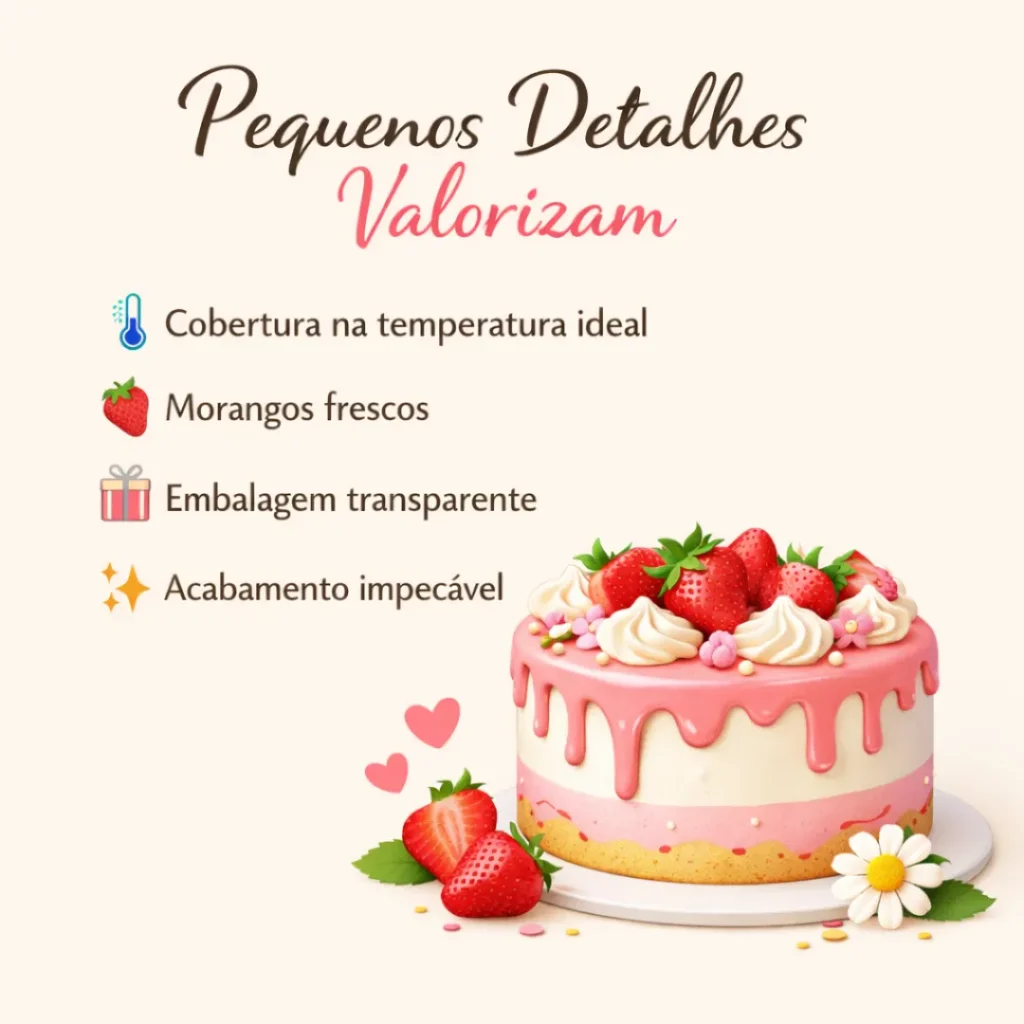 Dicas de acabamento profissional para bolo pra vender caseiro.