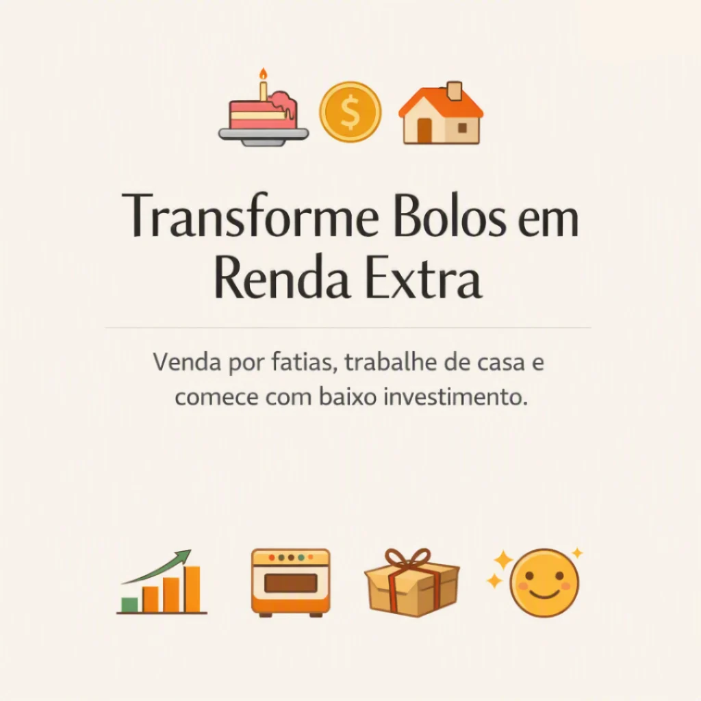Como ganhar renda extra vendendo bolo caseiro para vender fatia.