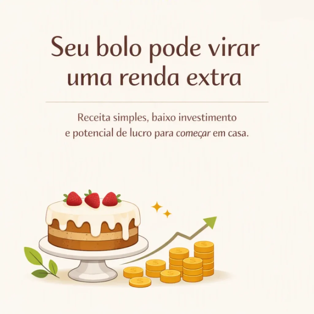 Bolo caseiro simples para vender e gerar renda extra