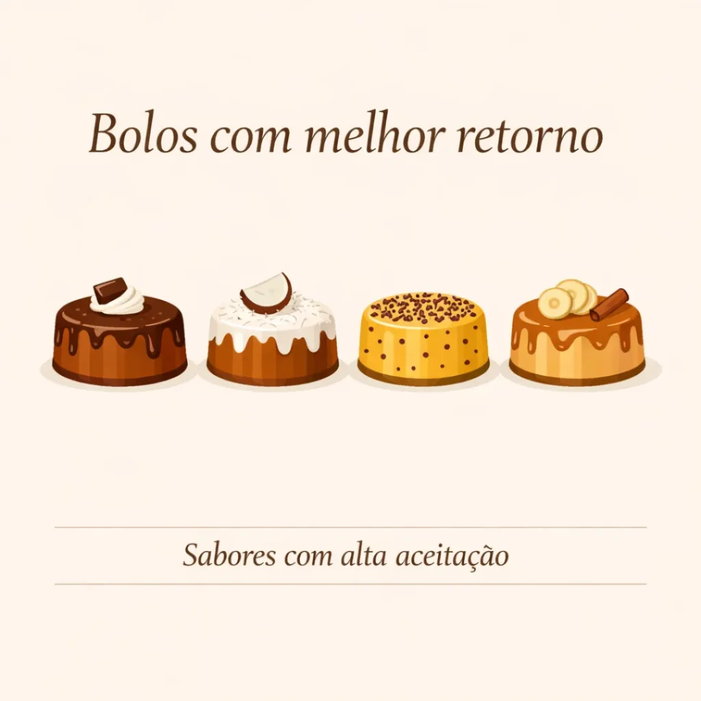 Bolos que oferecem maior retorno financeiro