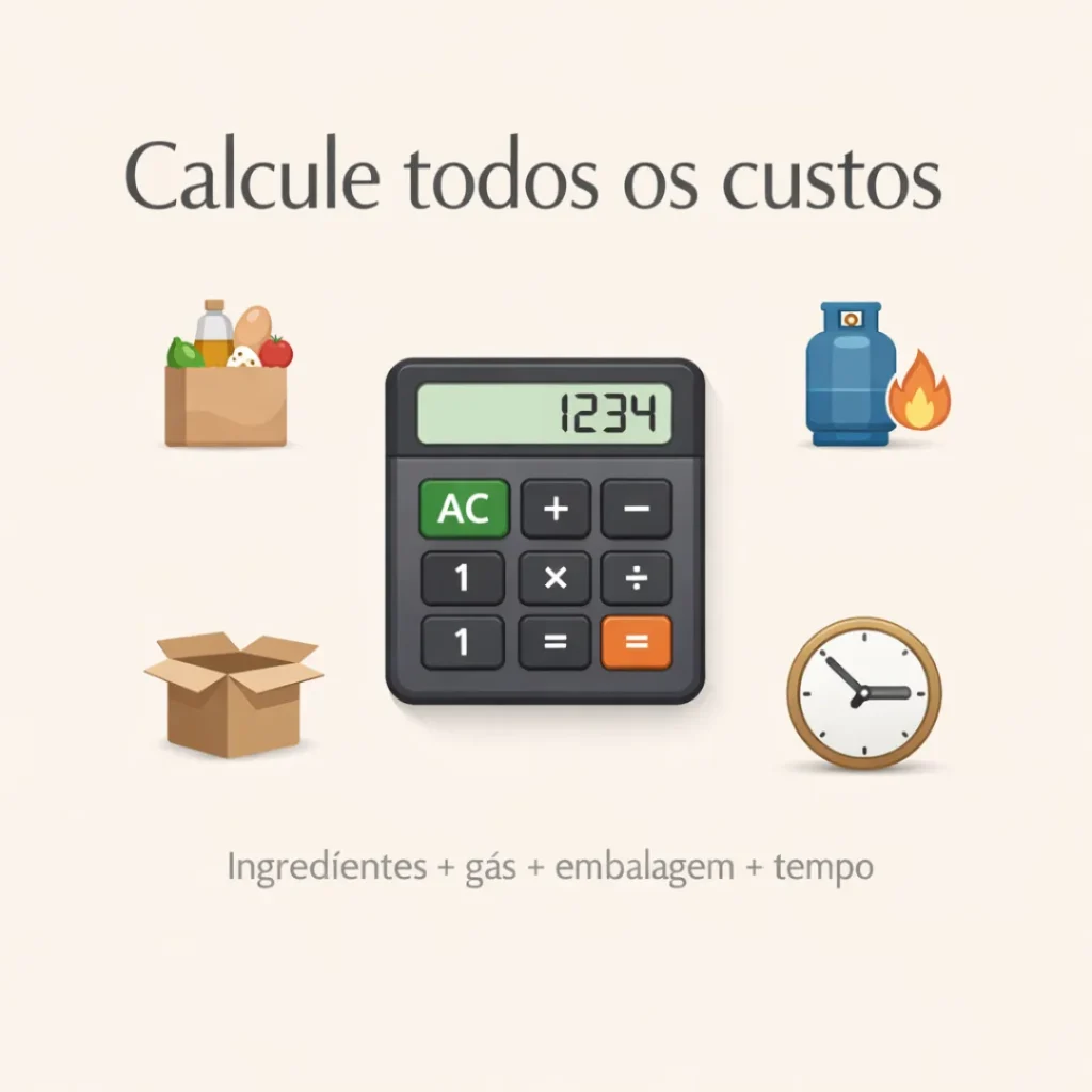Como calcular os custos do bolo caseiro antes de definir o preço.