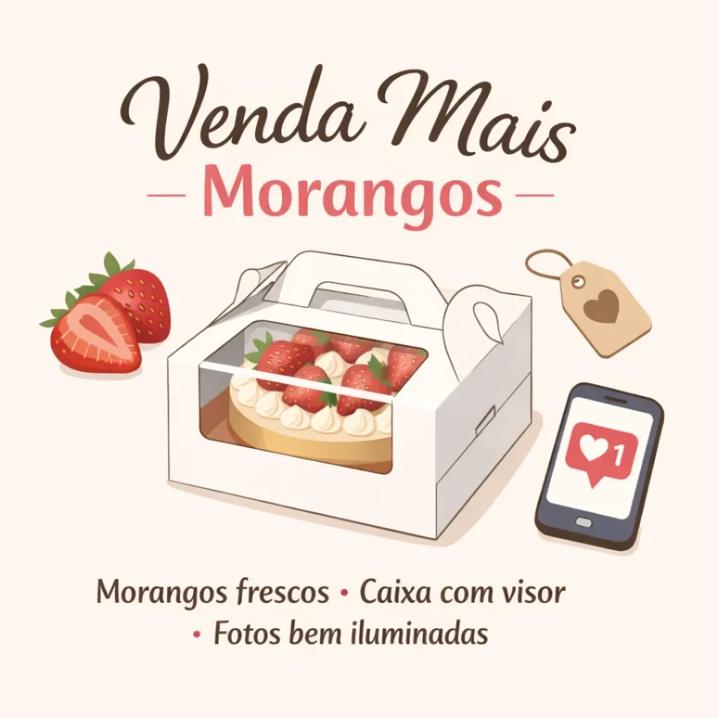 Dicas para vender bolo caseiro de morango com leite Ninho e aumentar as vendas