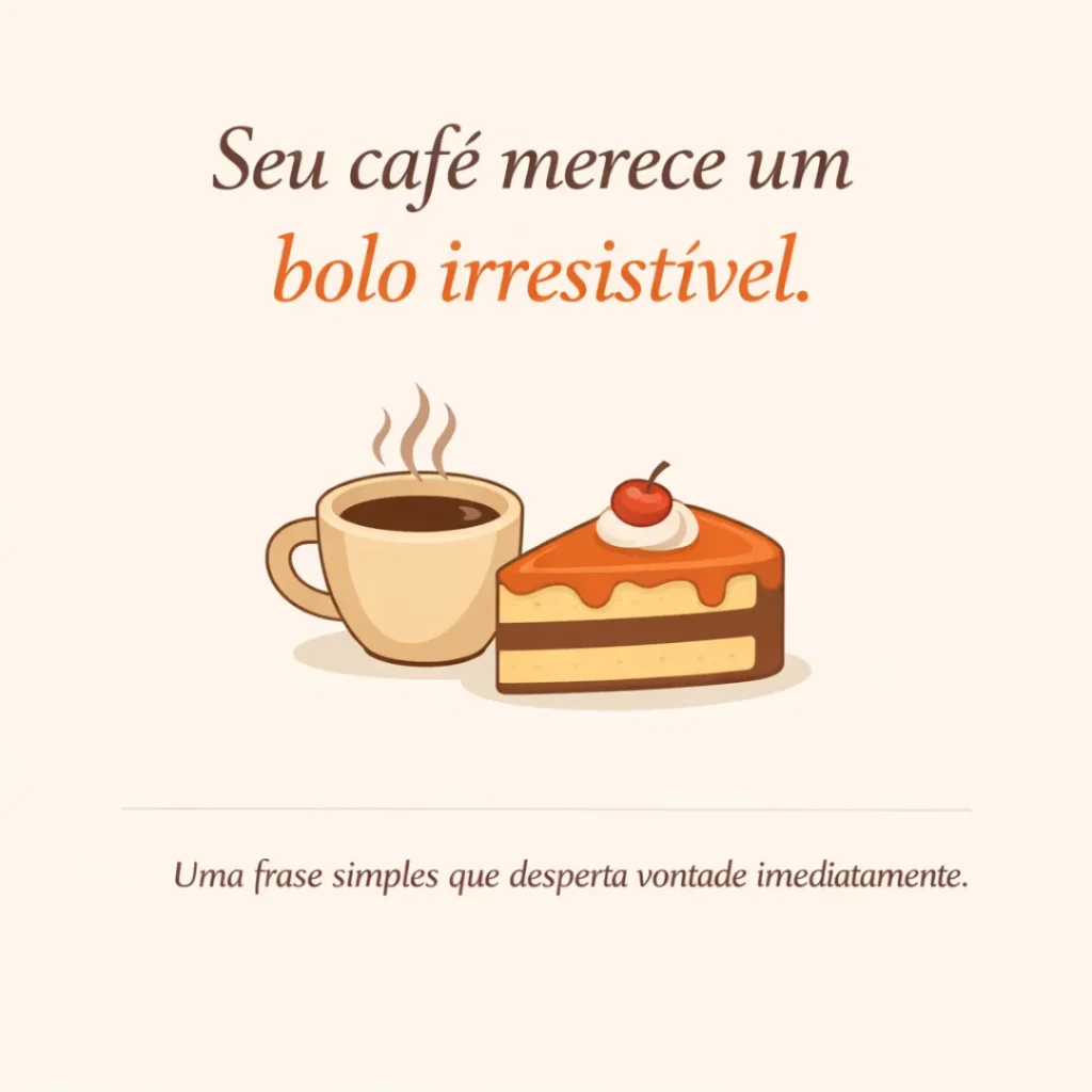 Seu café merece um bolo irresistível.