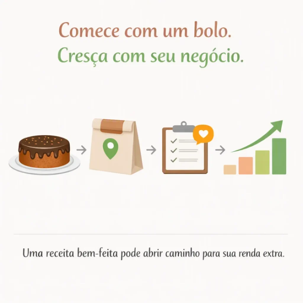 Mulheres aumentam a renda vendendo bolo de cenoura.