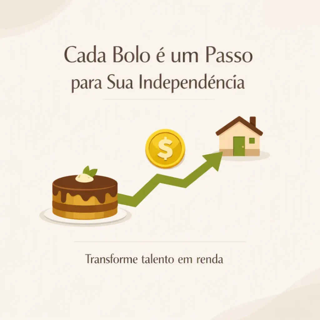 Cada bolo vendido aproxima sua independência financeira.