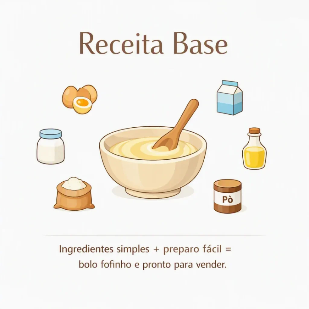 Ingredientes do bolo caseiro simples para vender