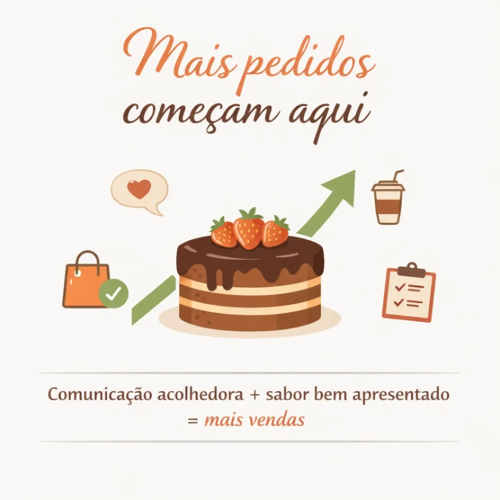 Mais pedidos começam com uma boa divulgação.