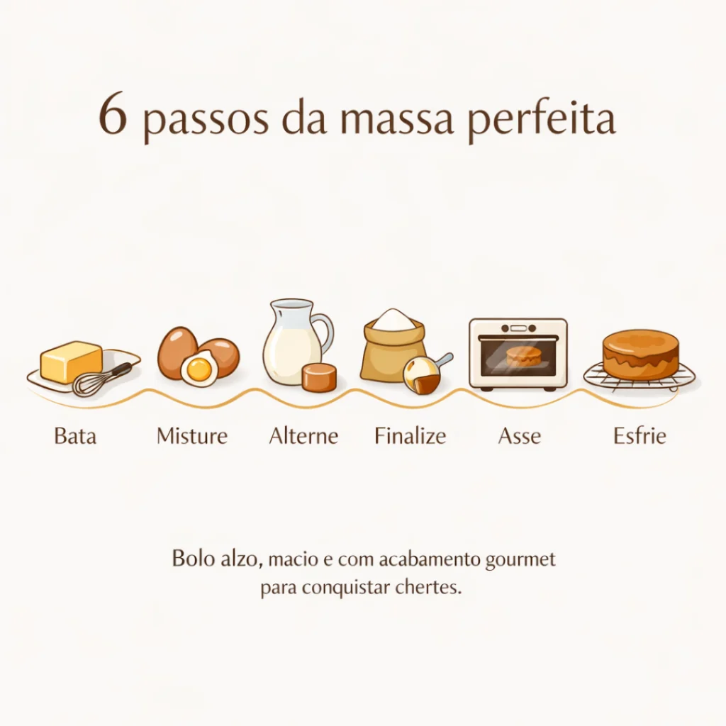 Passo a passo da massa perfeita para bolo caseiro decorado.