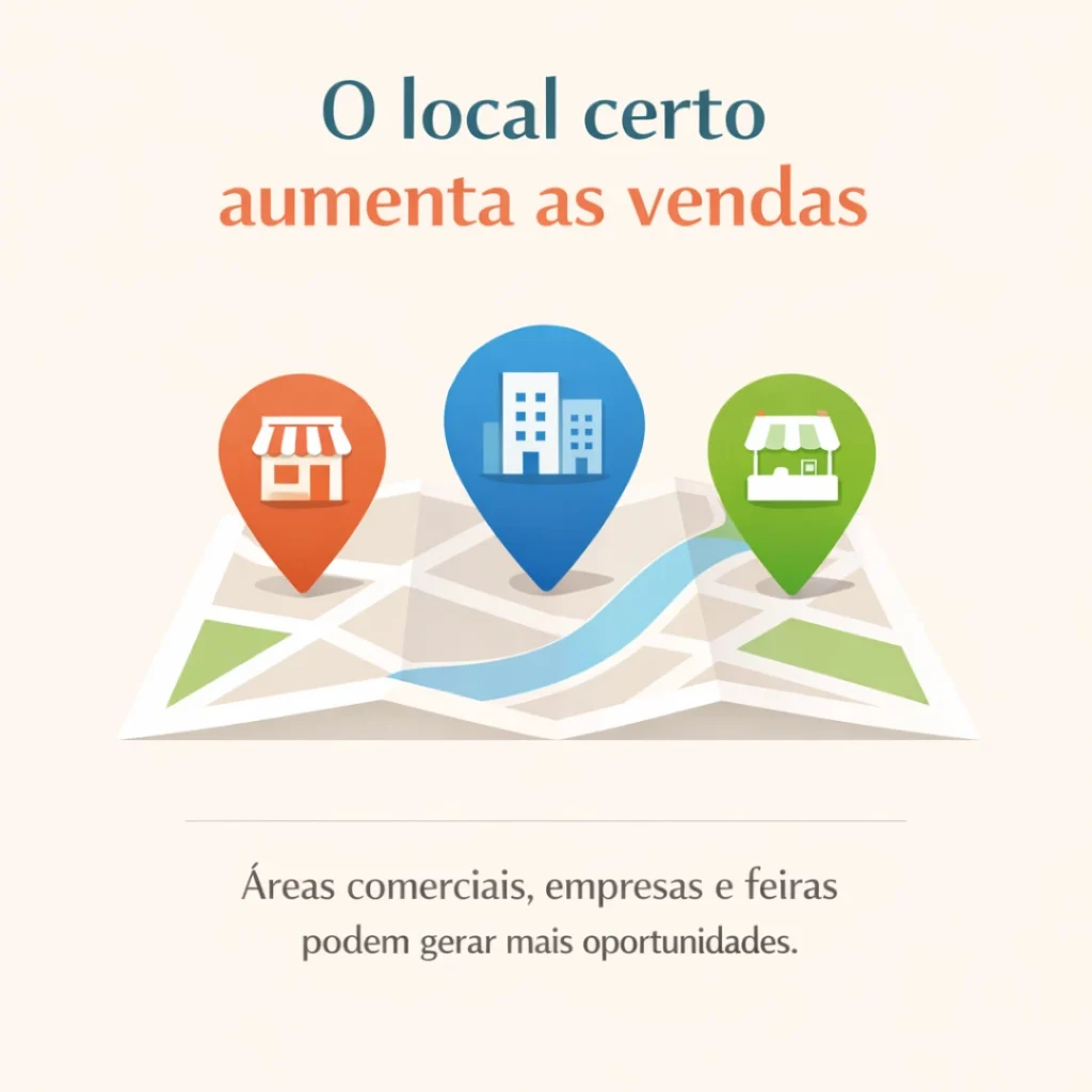 Melhores locais para vender bolo caseiro na rua