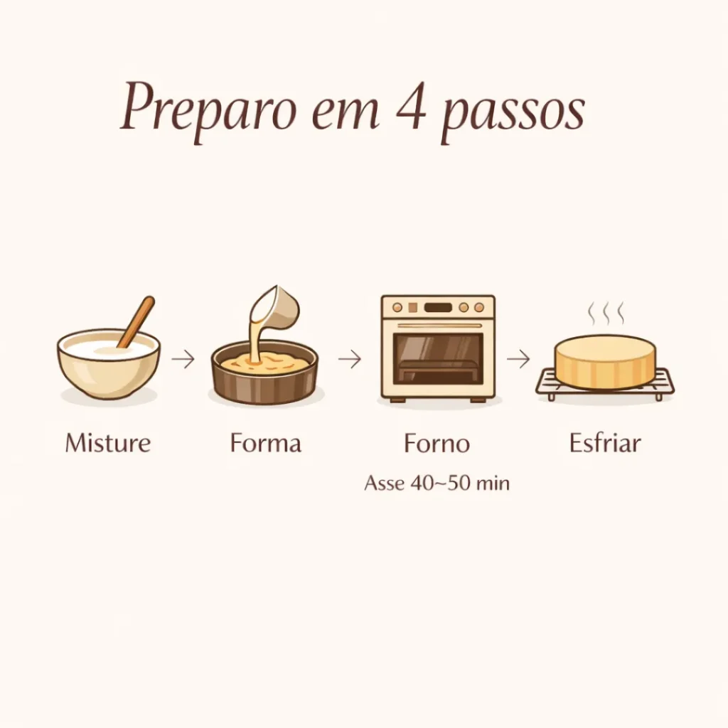 Modo de preparo do bolo caseiro para vender sem cobertura