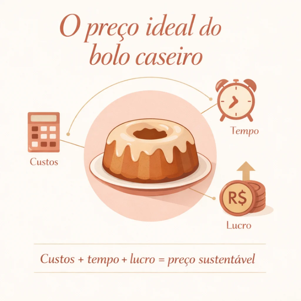 Preço ideal para vender bolo caseiro cobrindo custos e garantindo lucro