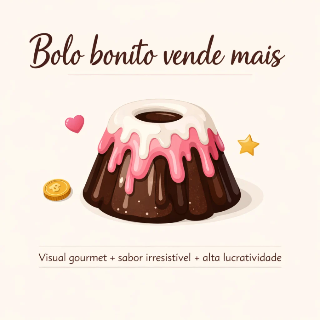 Receita de bolo caseiro para vender com acabamento gourmet e alta lucratividade.
