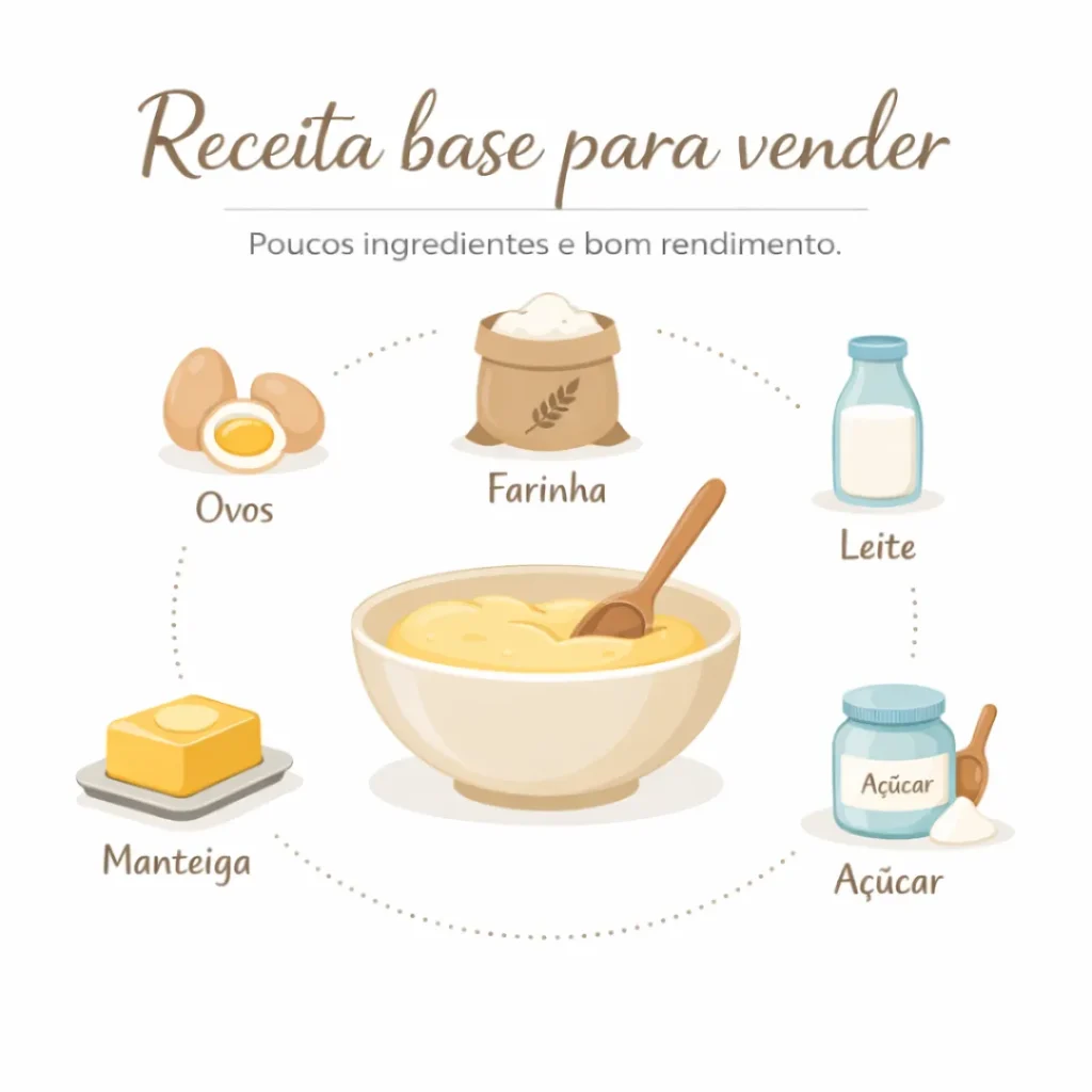 Receita simples de bolo caseiro ideal para vender.