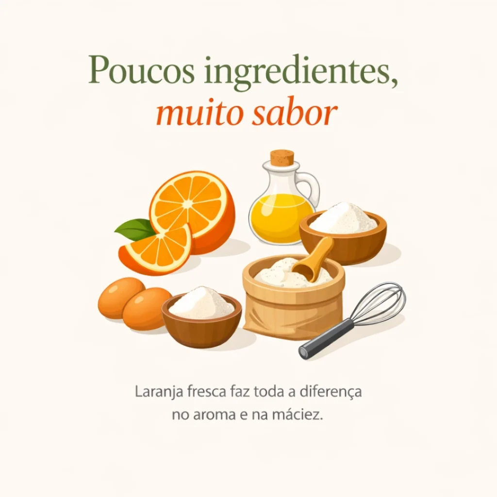 Modo de preparo do bolo caseiro de laranja fofinho.