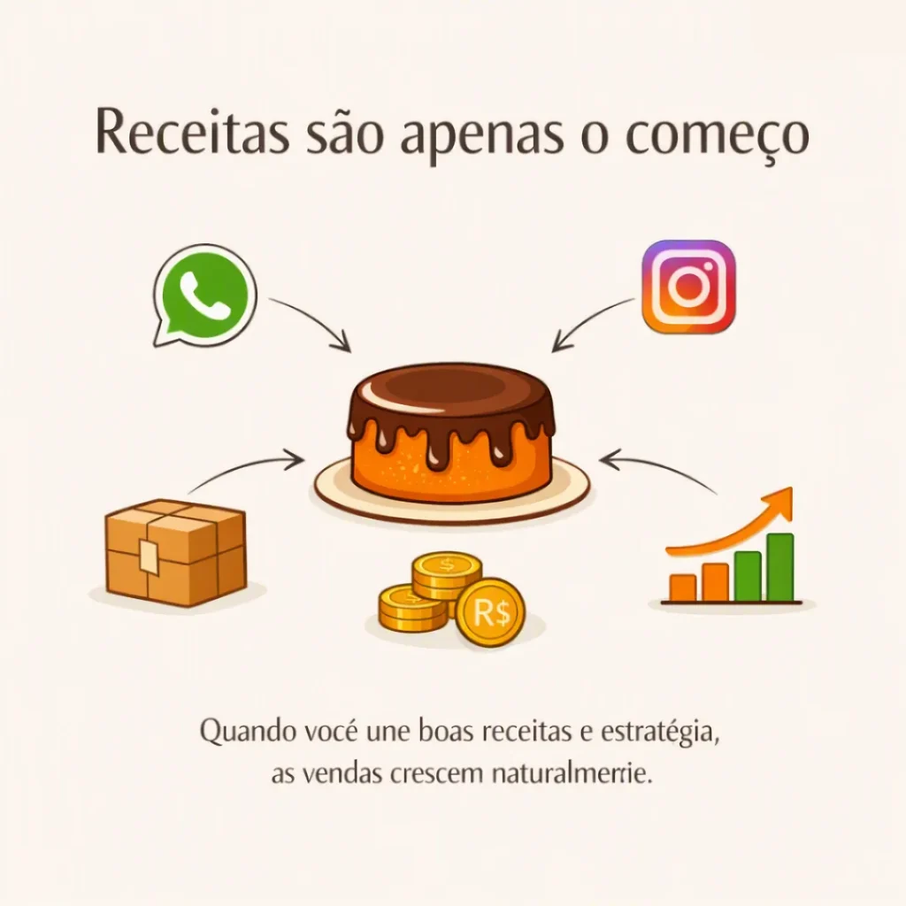 Receitas de bolos simples para vender e conquistar clientes