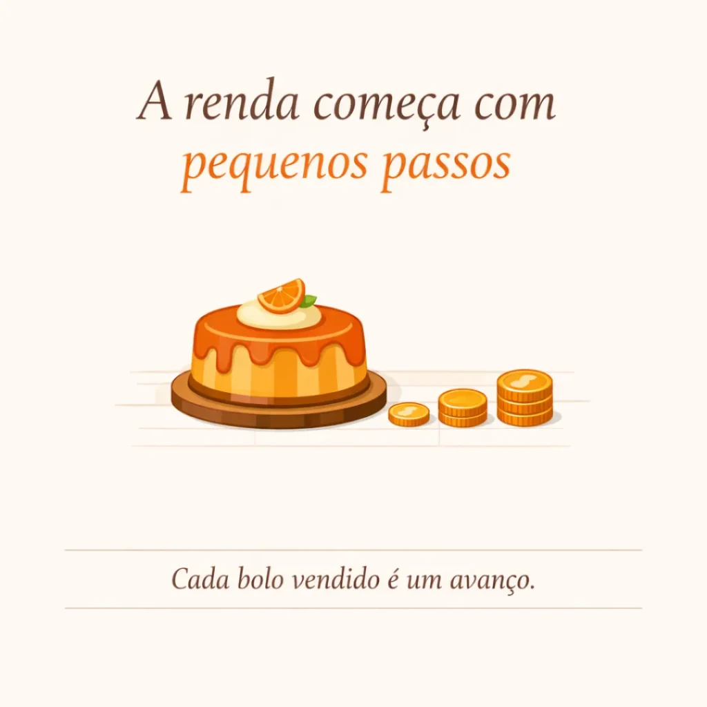 Renda extra com bolos caseiros