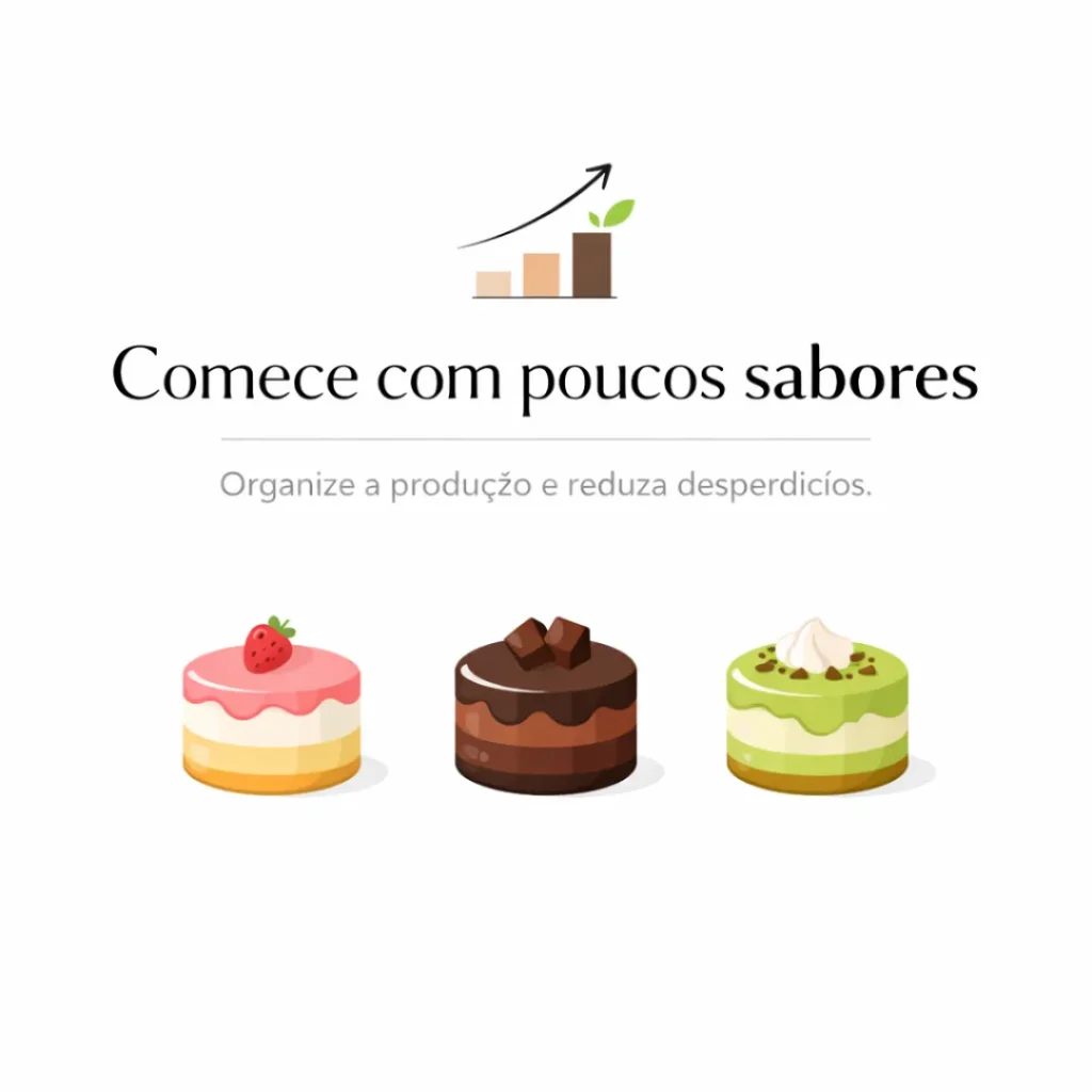 Sabores de bolo caseiro para começar a vender.