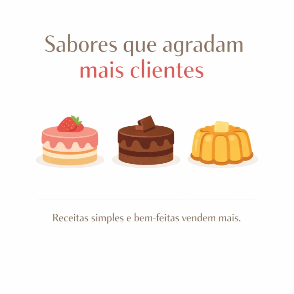 Sabores de bolo caseiro que agradam mais clientes