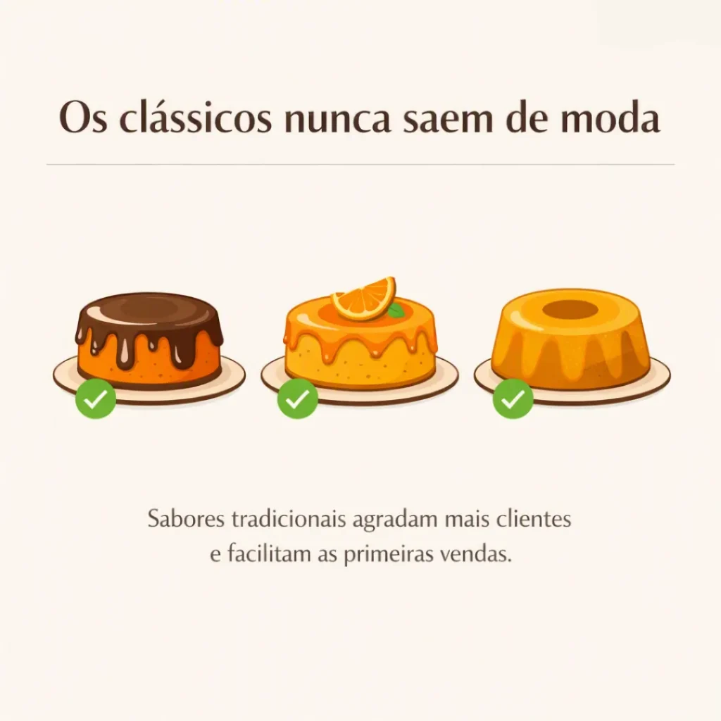 Bolos tradicionais que atraem clientes e aumentam as vendas