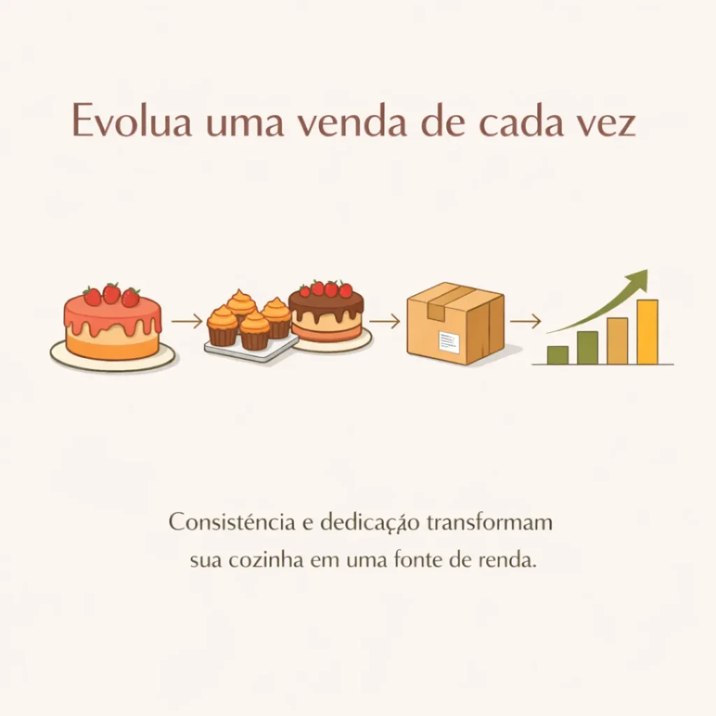 Transforme a produção de bolos caseiros em uma renda para sua família.
