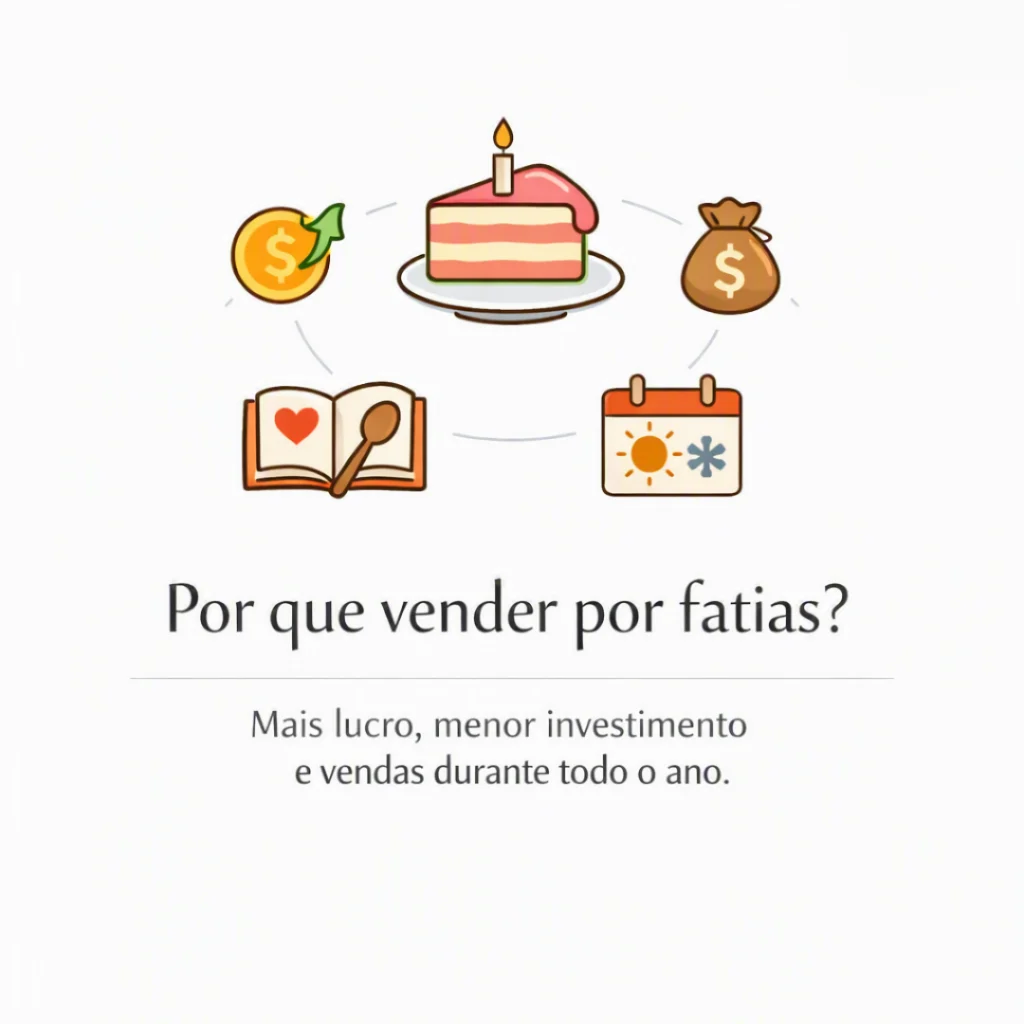 Vantagens de vender bolo caseiro para vender fatia.
