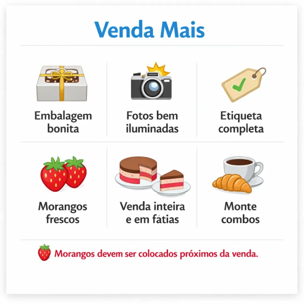 Dicas para vender mais bolo caseiro utilizando embalagem, divulgação e combos.
