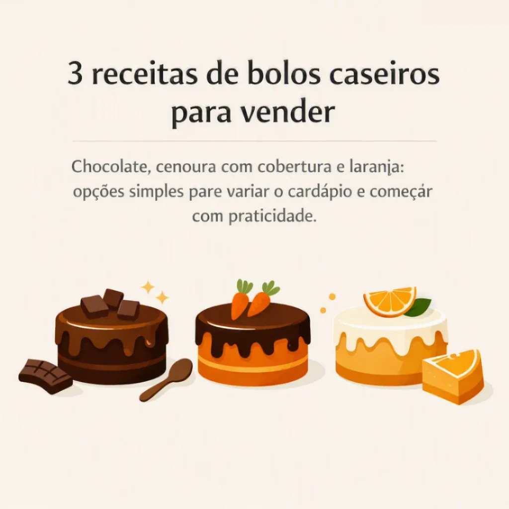 Três receitas de bolos caseiros para vender e variar o cardápio