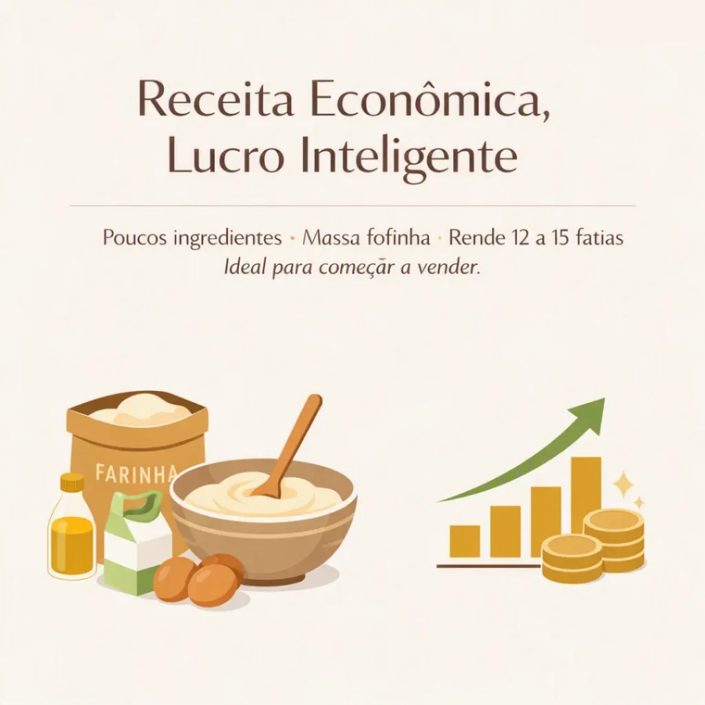 Bolo caseiro para vender e lucrar com receita fofinha e econômica