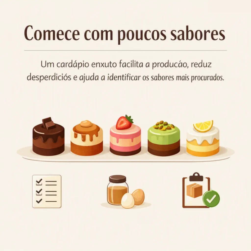 Bolos caseiros para vender com diferentes sabores