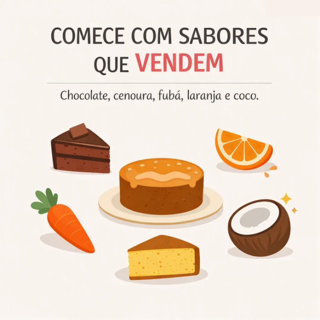 Bolos caseiros que mais vendem