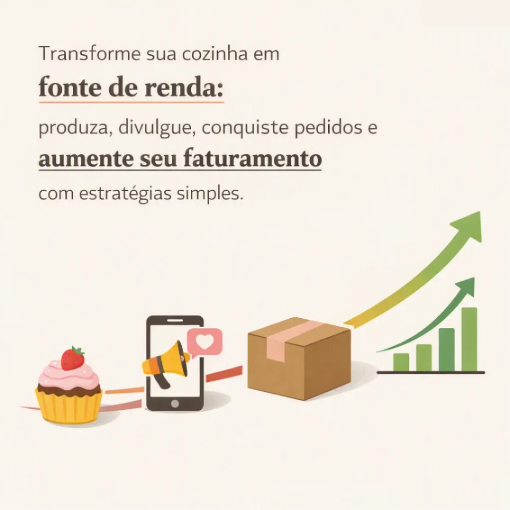 Bolos caseiros e estratégias simples para começar uma renda extra em casa