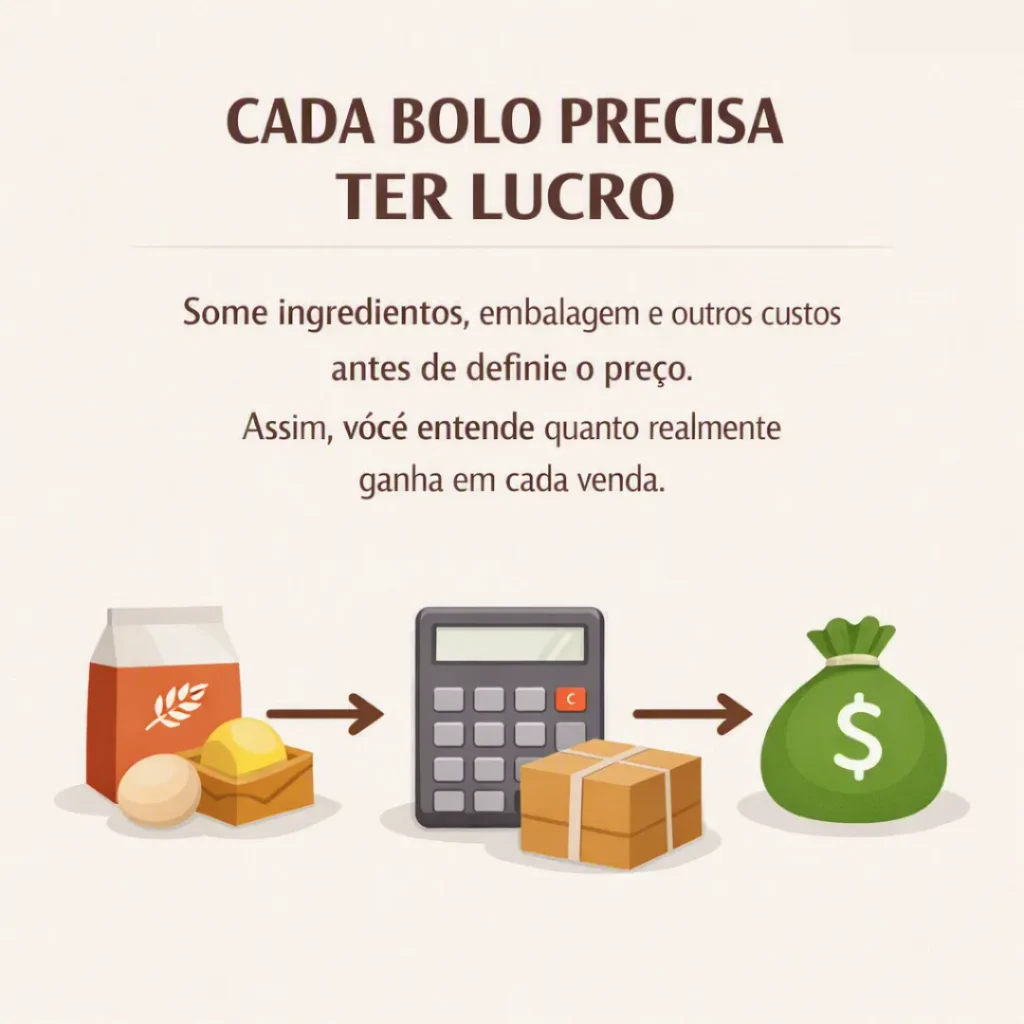 Controle os custos para obter lucro com cada bolo vendido