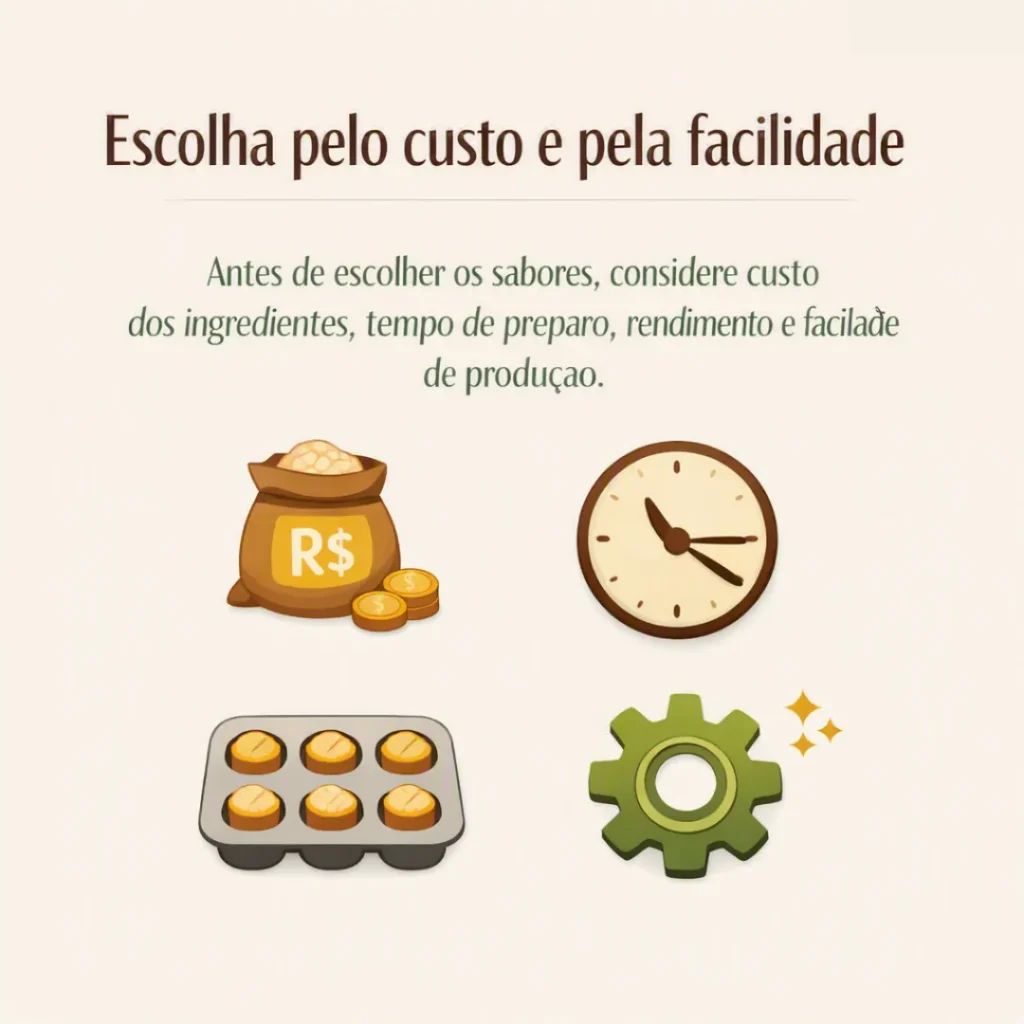 Card sobre considerar custos e definir o preço de venda dos bolos