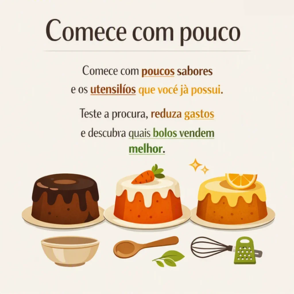 Bolos caseiros simples para começar a vender com poucos ingredientes