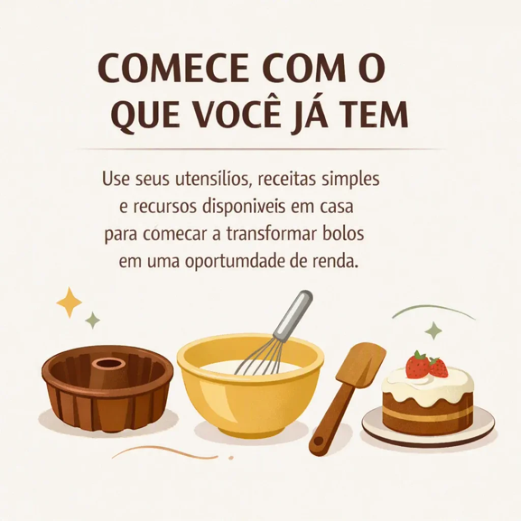 Começar a vender bolos usando os recursos que já possui em casa
