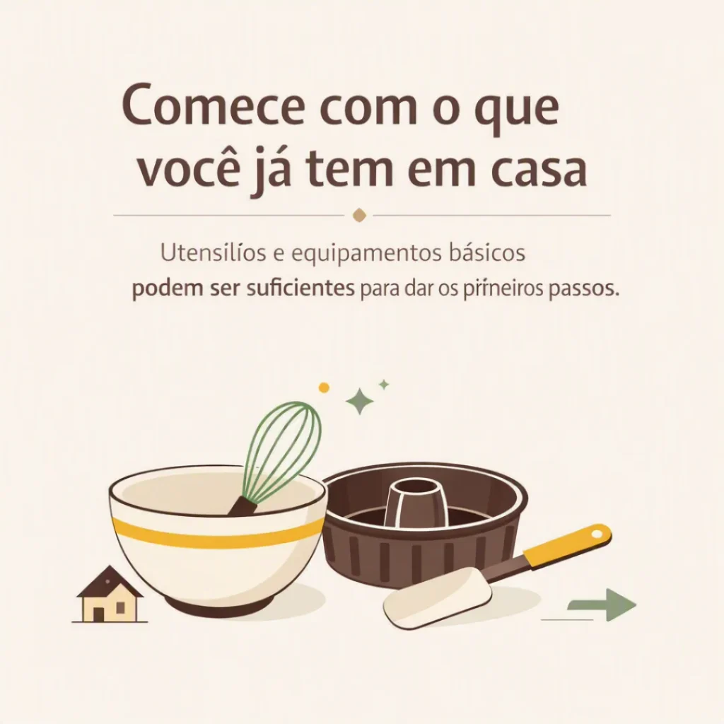 Ingredientes e utensílios para começar a fazer bolos em casa