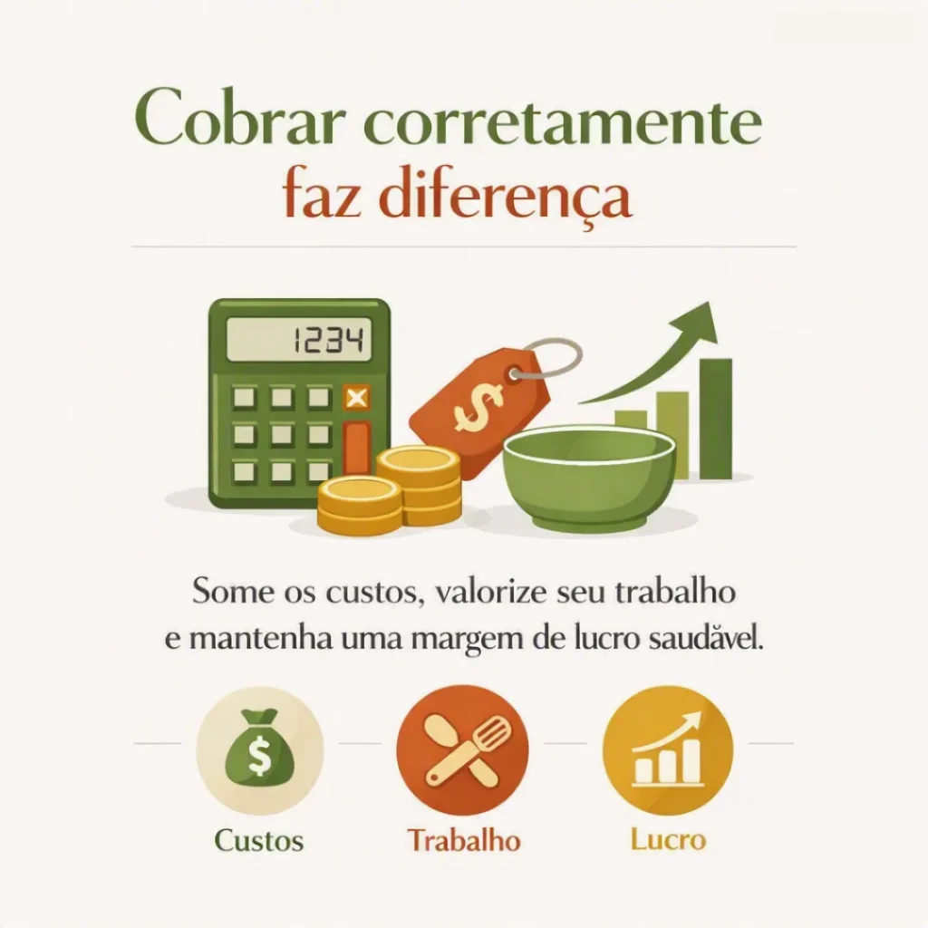 Como calcular o preço correto para vender bolo caseiro com lucro.