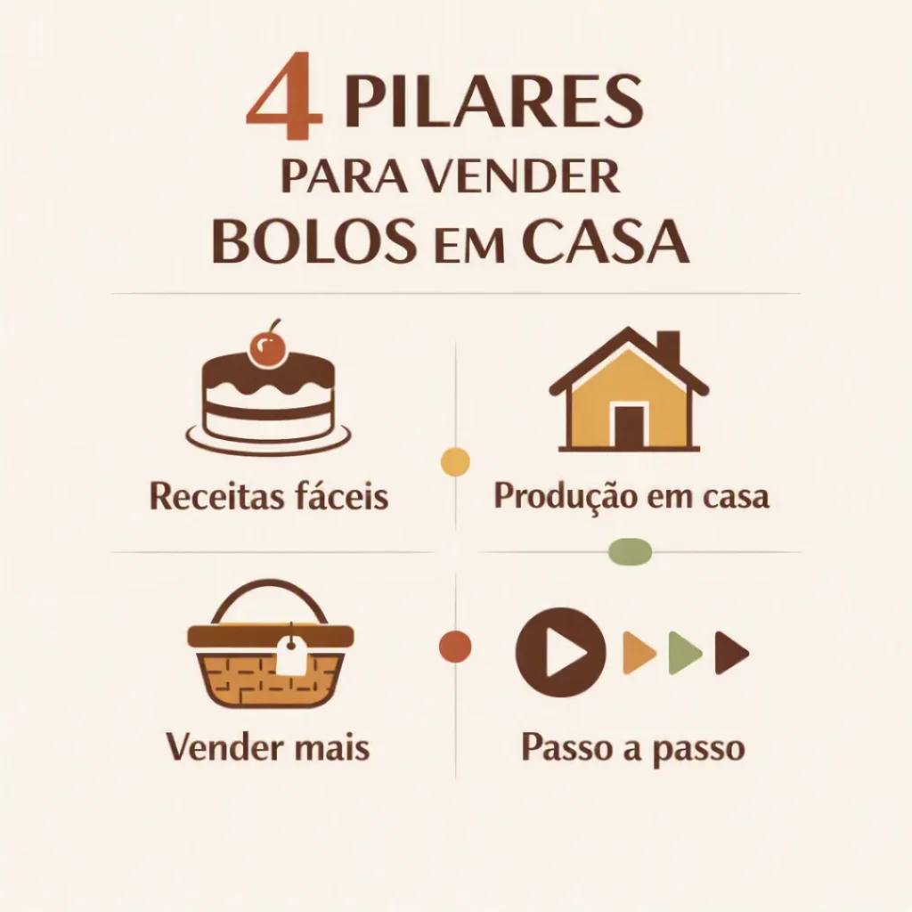 Quatro pilares para começar a vender bolos em casa