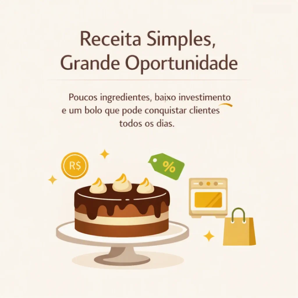 Receita de bolo caseiro de milho para vender com poucos ingredientes e baixo investimento.