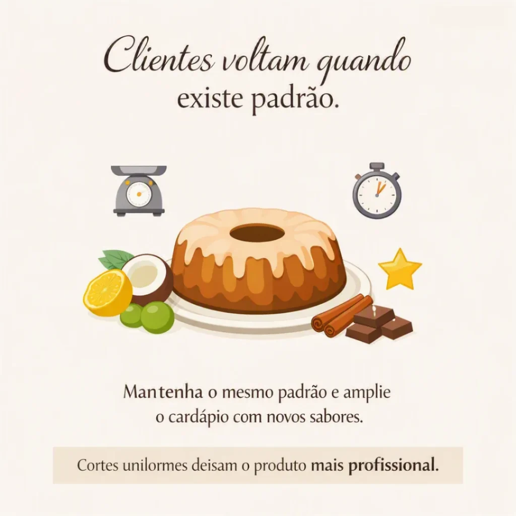 Sugestões de sabores para diversificar o bolo caseiro fácil para vender utilizando a mesma receita base.