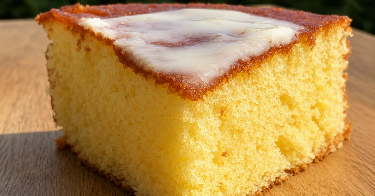 Bolo de laranja para vender, fofinho, molhadinho e com glacê craquelado
