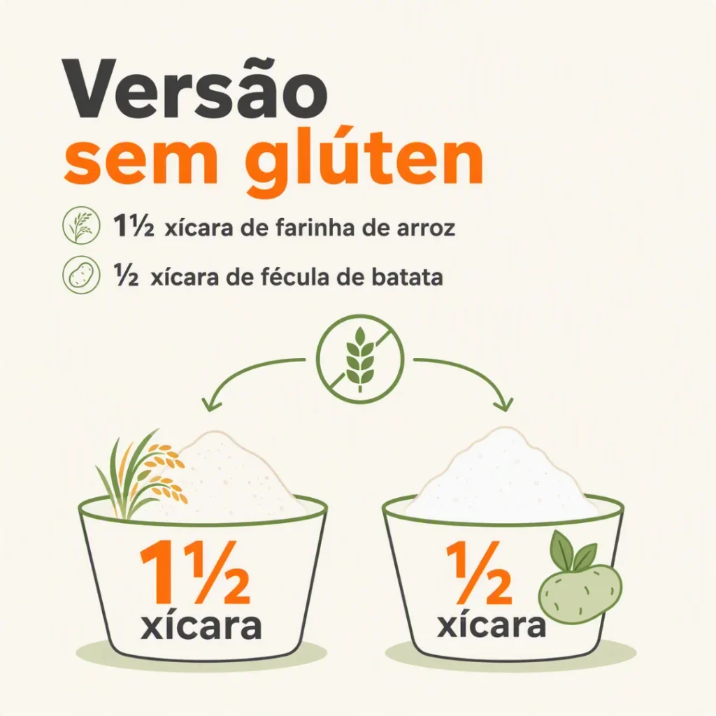 Versão sem glúten do bolo de laranja