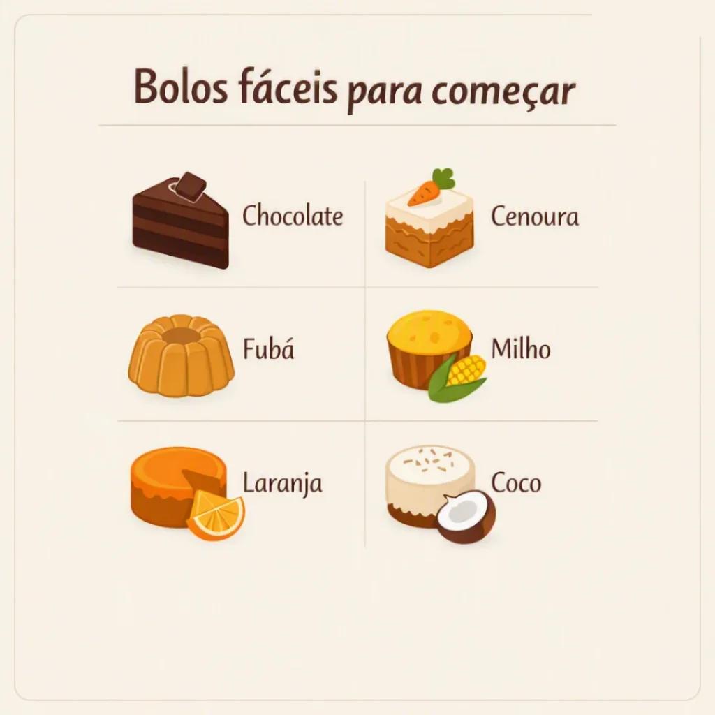 Bolos fáceis para começar a vender com sabores conhecidos