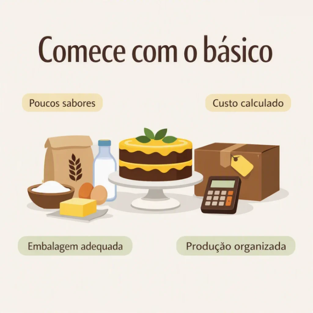 Itens básicos para começar a fazer bolo para vender