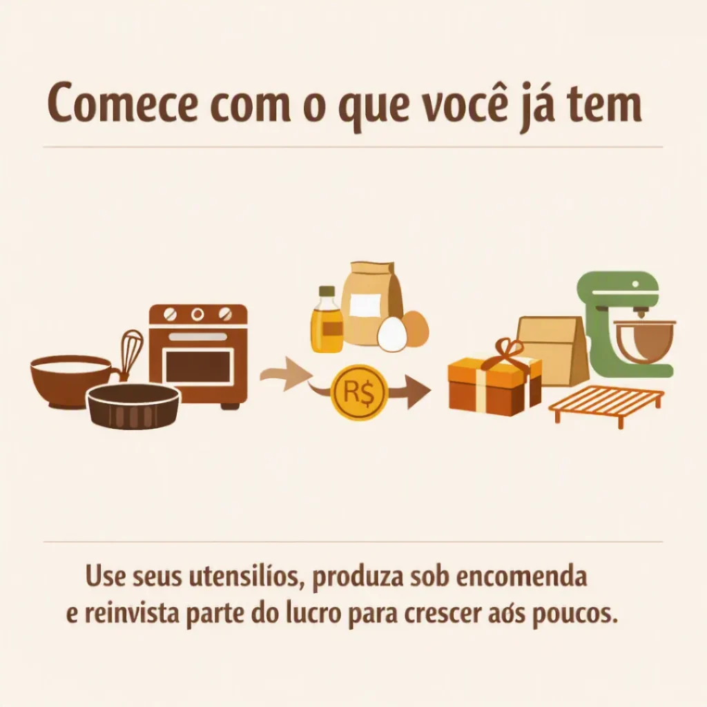 Como começar a vender bolos usando os utensílios que já possui