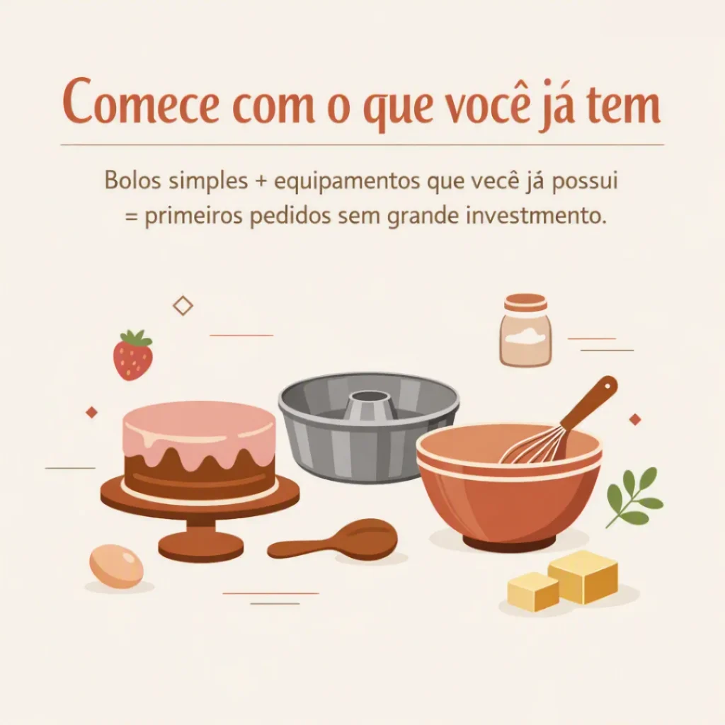 Ingredientes, utensílios e organização para começar a vender bolos em casa