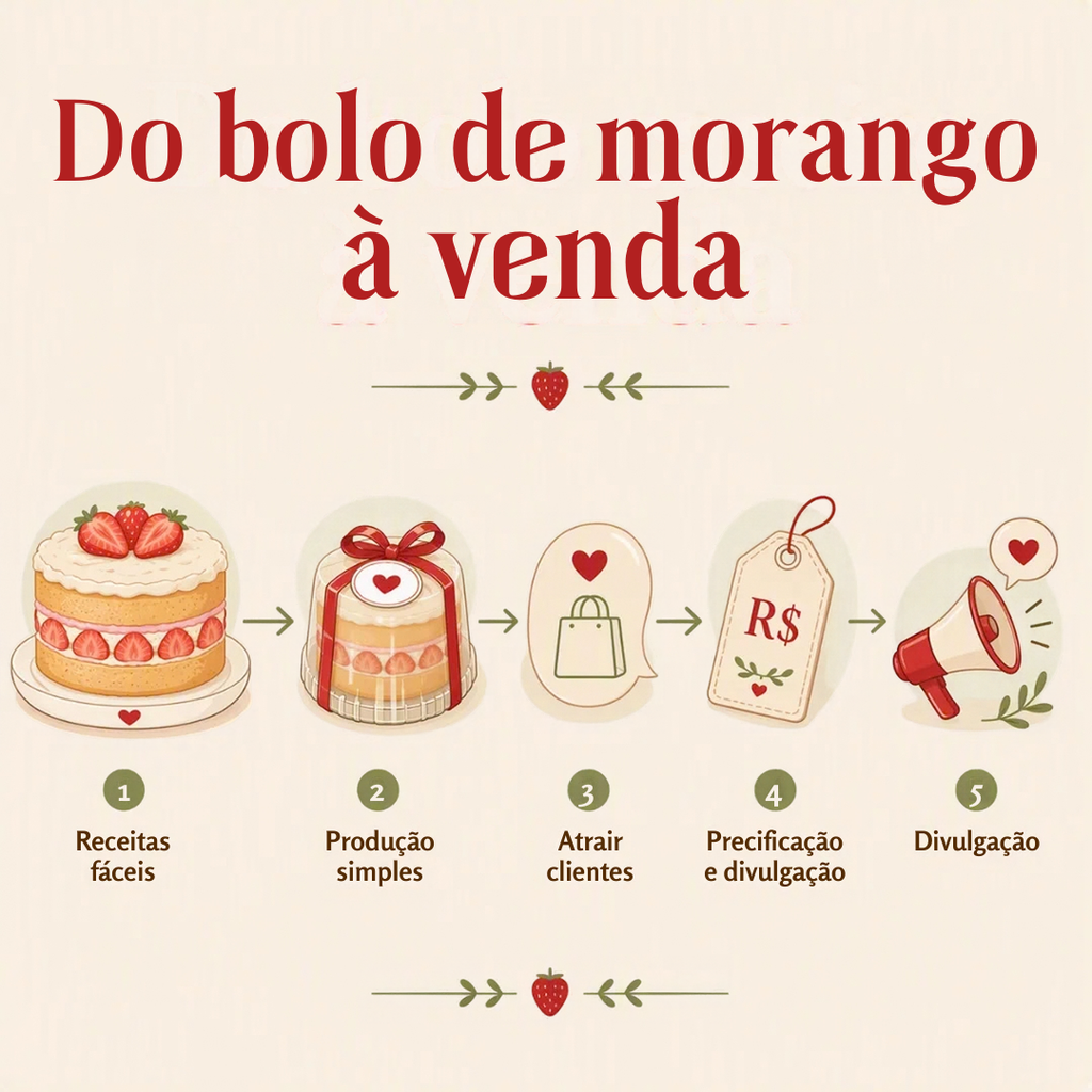 Como transformar bolos simples em uma oportunidade de renda em casa