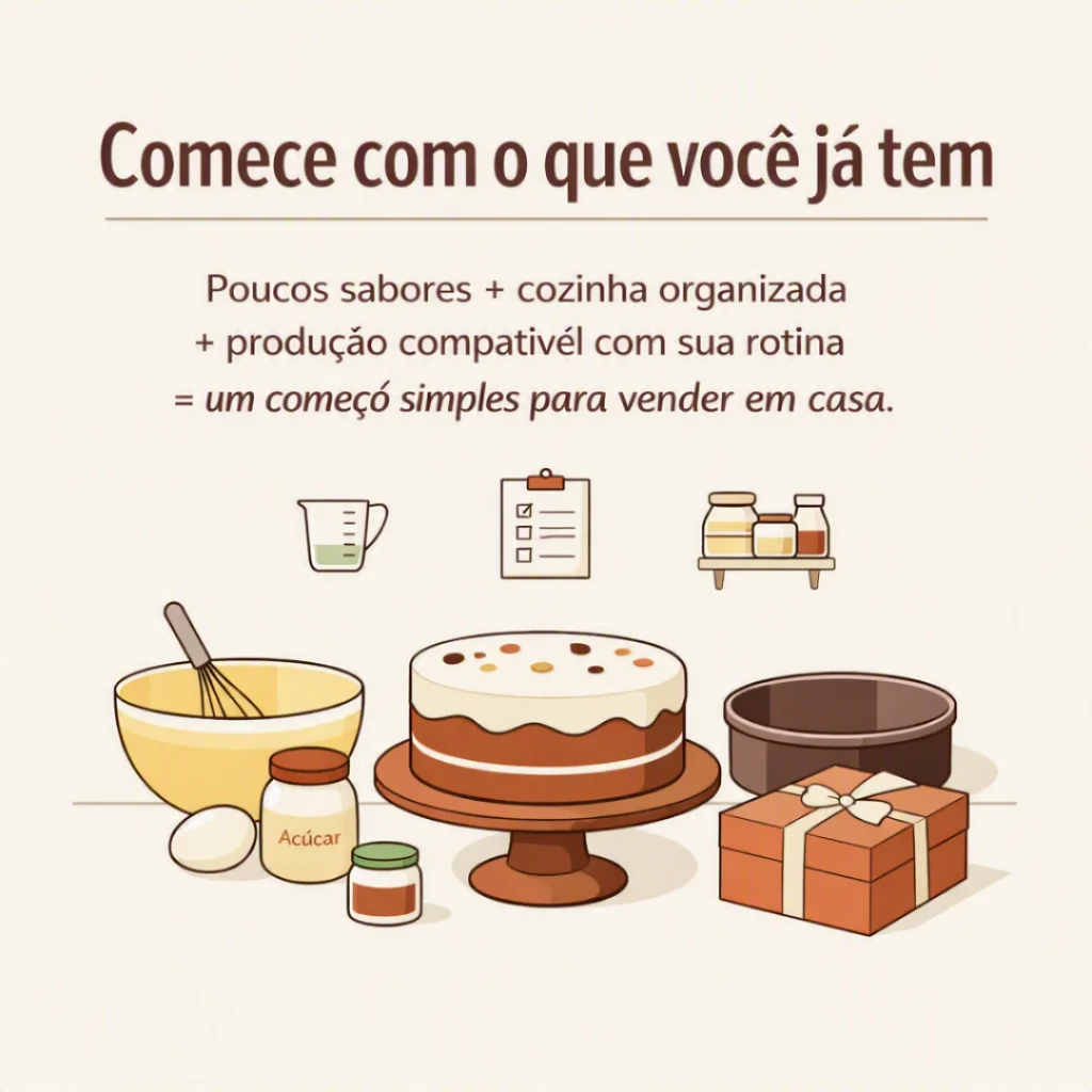 Itens e organização necessários para começar a vender bolos em casa